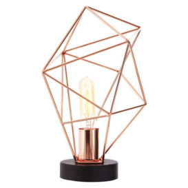 Teddy's Collection Wyatt Copper Finish Table Lamp