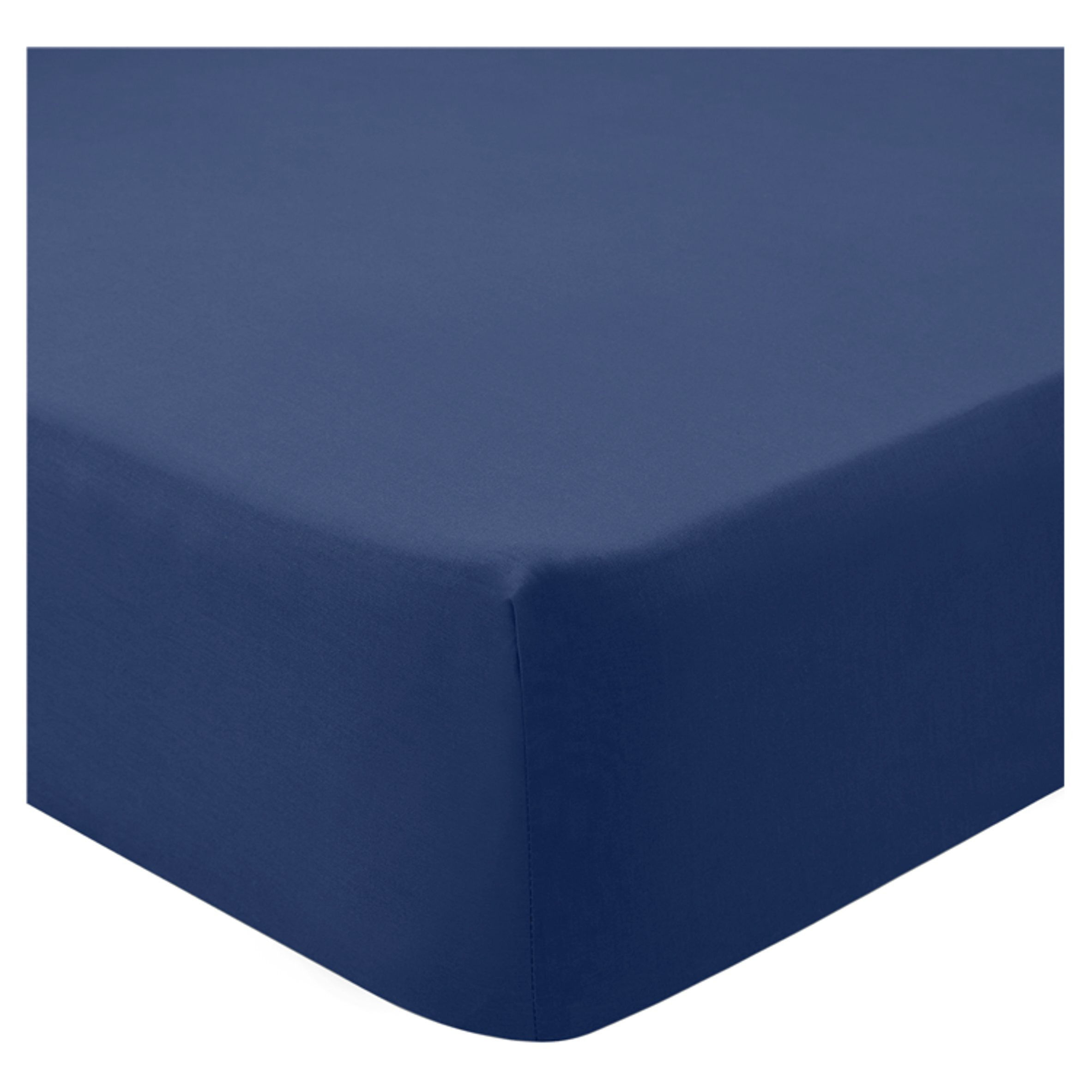 Tesco Fitted Sheet Navy Single