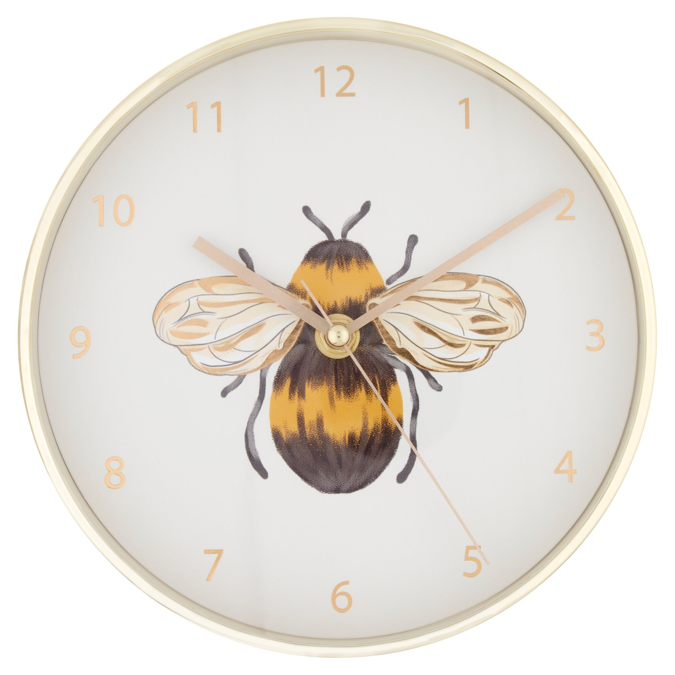 Fox & Ivy Sunny Yellow Bee Clock