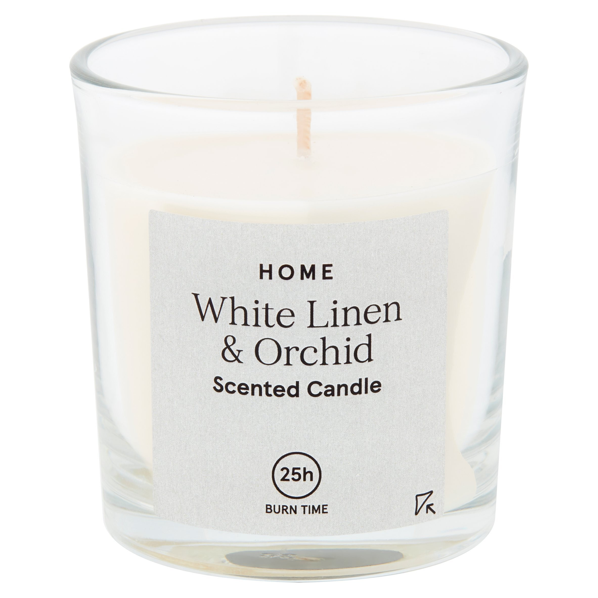 Tesco Scented Candle White Linen & Orchid 95G