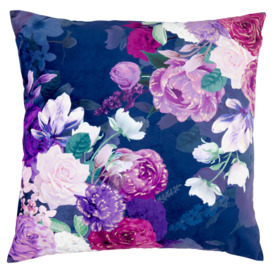 Fox & Ivy Teal Floral Cushion