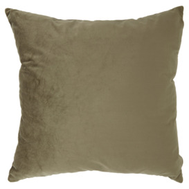 Tesco Olive Velour Cushion