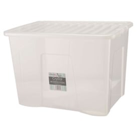 Wham 80L Box With Lid Clear