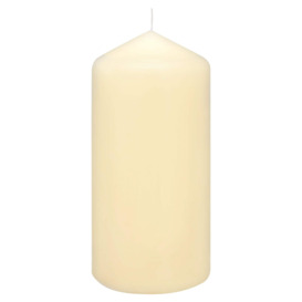 Tesco Unfragranced Medium Pillar Candle - Ivory