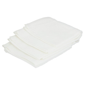 Tesco 4 Pack Face Cloth White