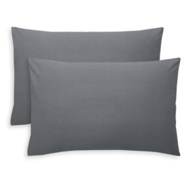 Tesco Grey Pillowcase Pair