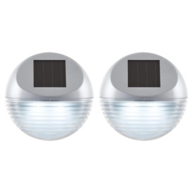 Tesco Solar Fence And Post Lights 2 Pack