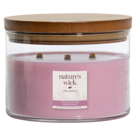 Natures Wick 433G Candle- Woodland Rose