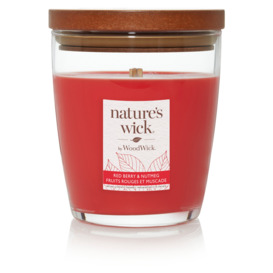 Natures Wick Scented Candle Red Berry & Nutmeg
