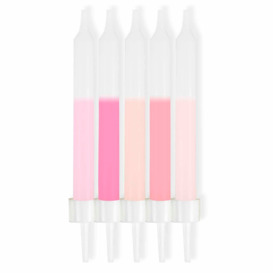 Amscan Pink Candles 10 Pack 6Cm
