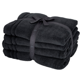 Fox & Ivy 4Piece Hygro Tencel Towel Bale Charcoal