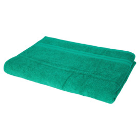 Tesco Green 100% Cotton Low Twist Bath Towel