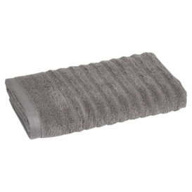 Tesco Silver Simply Soft Textured Bath Towel