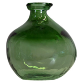Fox & Ivy Green Recycled Vase 18Cm
