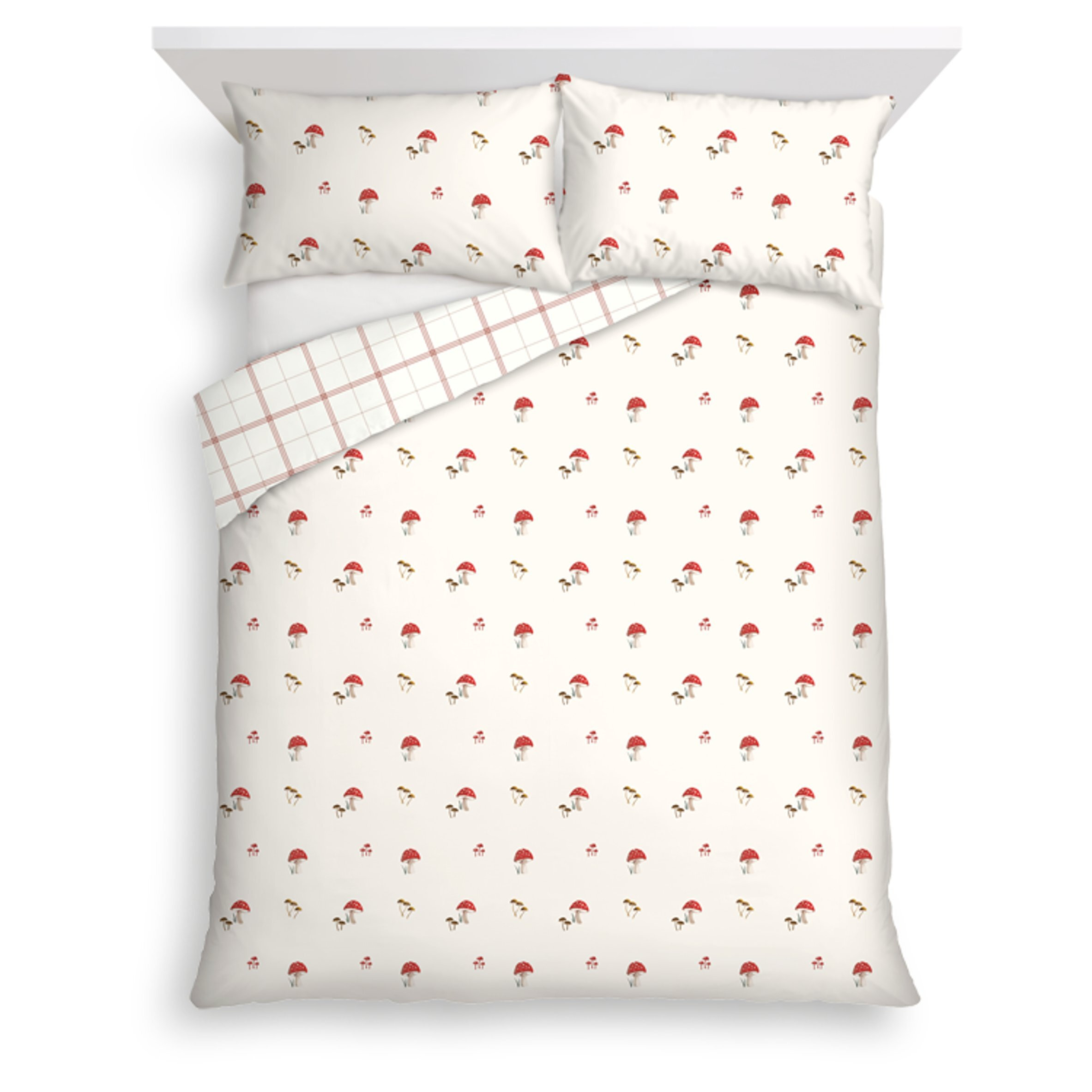 Tesco Mushroom Brushed Duvet Set King Size
