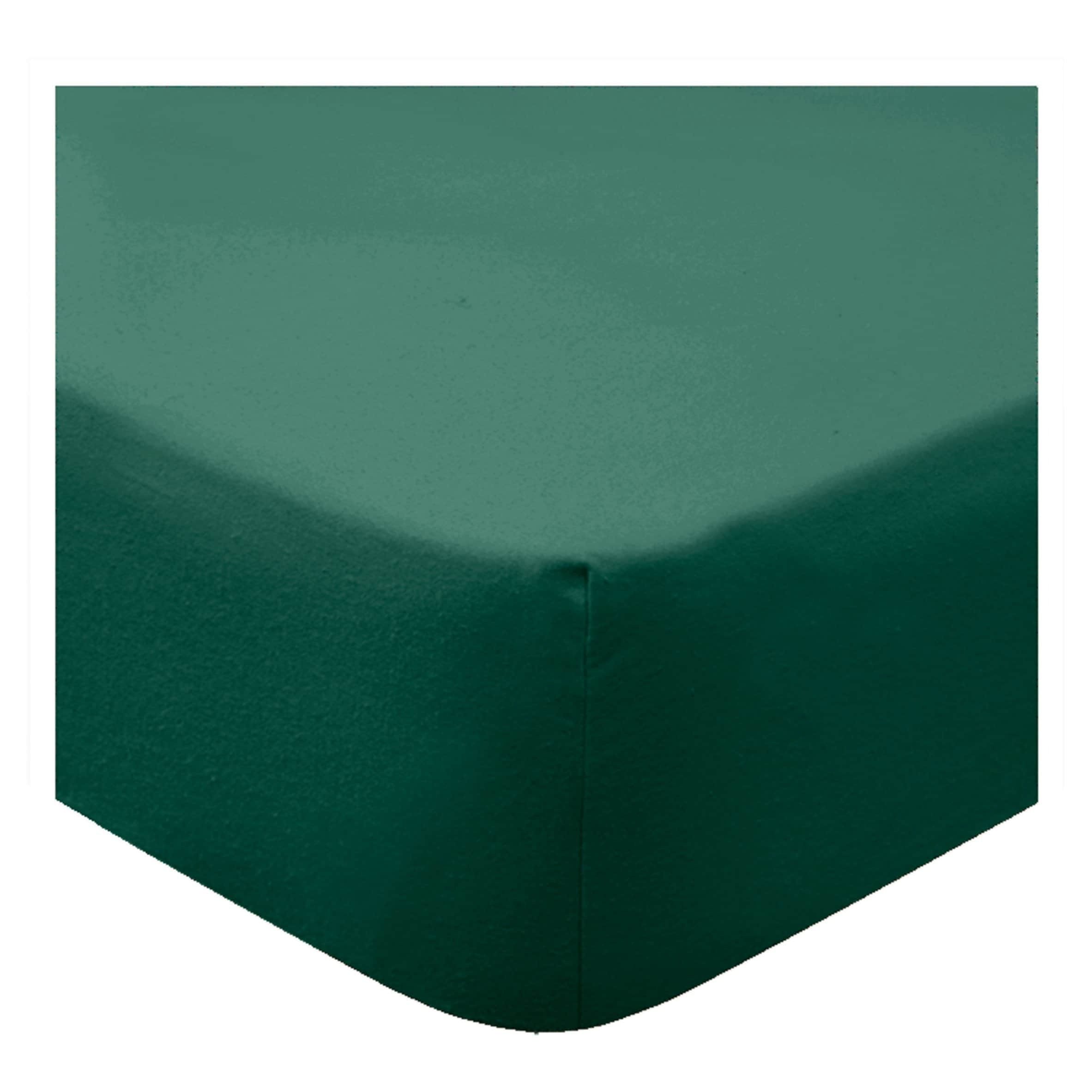 Tesco F/Green 100% Cotton Fitted Sheet Single