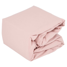 Tesco Blush Supersoft Fitted Sheet Double