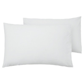 Tesco White Supersoft Pillowcase Pair