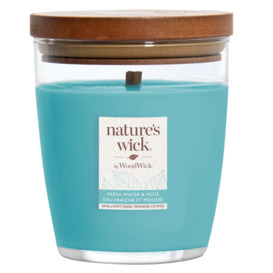 Natures Wick Fresh Water & Moss Scented Candle 284g