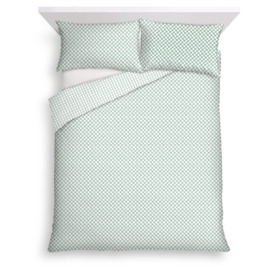Tesco Spring Is Here Green Checkerboard Duvet Set Double