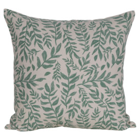 Tesco Green Leaf Cushion