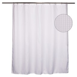 F&F Home White Waffle Shower Curtain