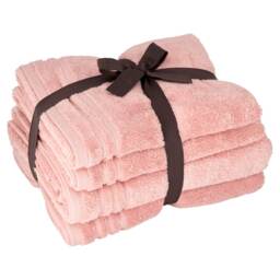 F&F Home Egyptian Cotton Hygro Towel Bale Pink 4 Piece