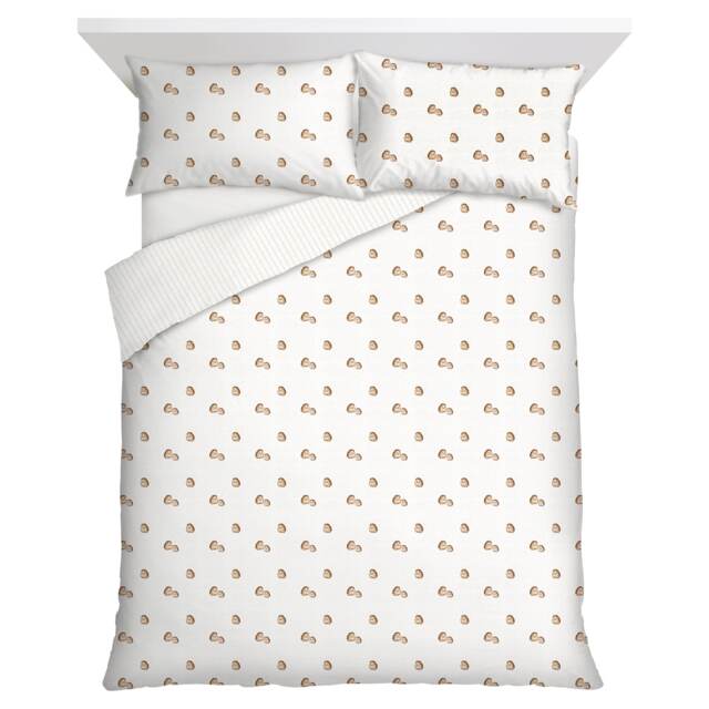 F&F Home Brushed Cotton Hedgehog Duvet Cover Set Double