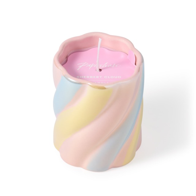 Paperchase Something Sweet Spiral Pastel Candle 170g