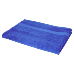F&F Home Bright Blue 100% Cotton Bath Towel Recycled