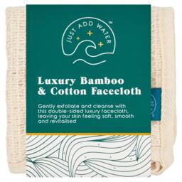 Just Add Water luxury bamboo and cotton facecloth
