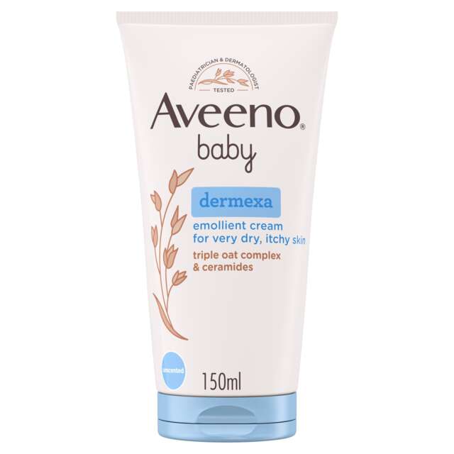 Aveeno Baby Dermexa Emollient Cream Baby Lotion Dry & Itchy Skin 150ml