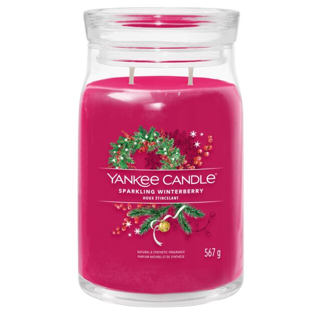 Yankee Candle Signature Large Jar Sparkling Winterberry 567g