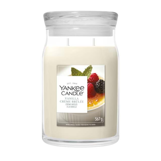 Yankee Candle Signature Vanilla Crème Brulee Large Jar 567g