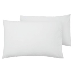 F&F Home Bedding 100% Cotton White Housewife Pillow Case Pair