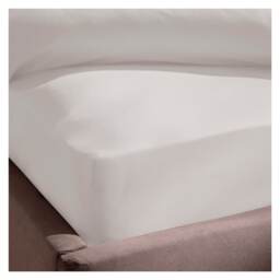 Silentnight Supersoft White Fitted Sheet Double