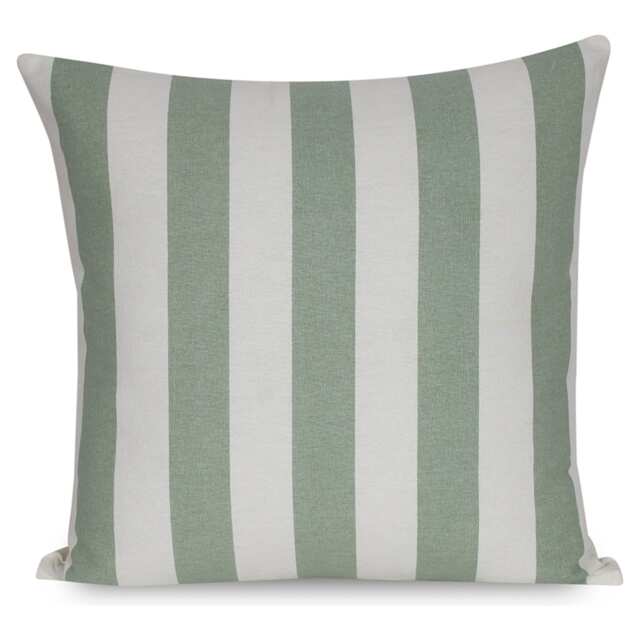 F&F Home Printed Stripe Cushion Soft Green