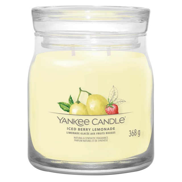 Yankee Candle Signature Iced Berry Lemonade Medium Candle 368g