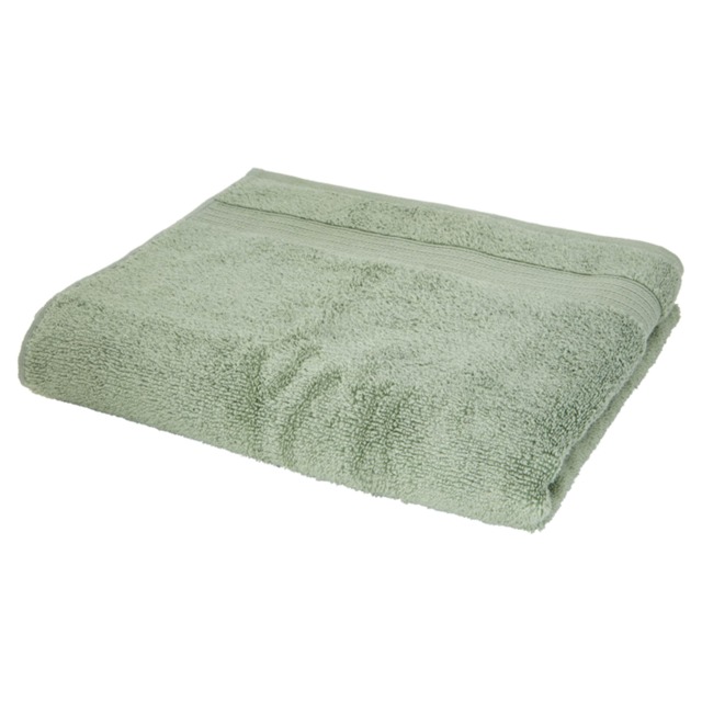 F&F Home Supersoft Cotton Bath Sheet Towel Sage Green