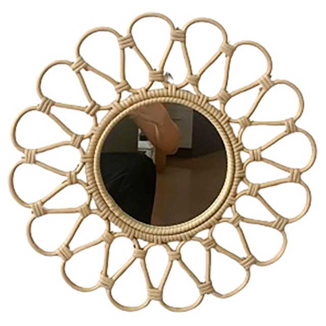 Bayswood Rattan Flower Mirror