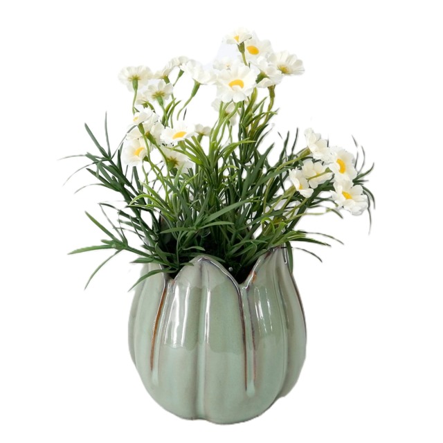Bayswood Flora & Fern Daisies in a petal vase