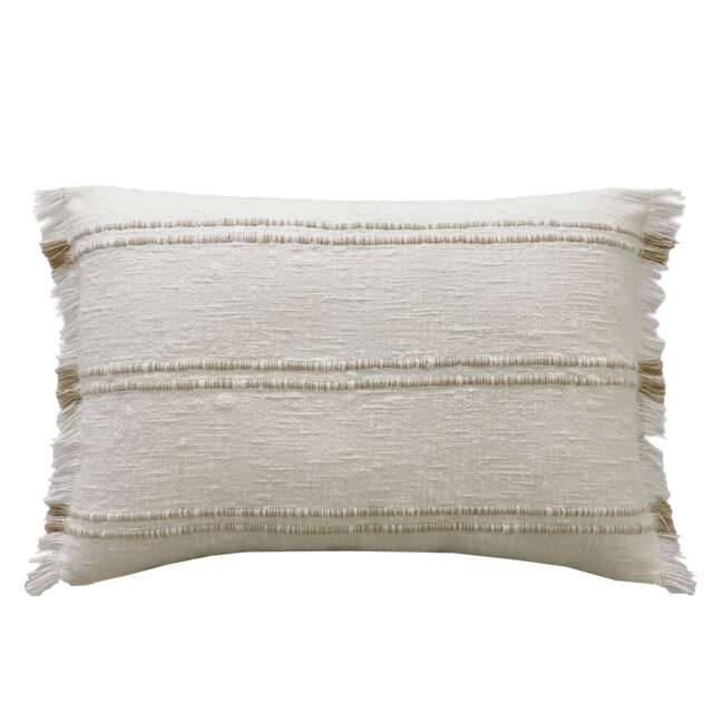 F&F Home Textured Stripe Rectangle Cushion 40x60cm