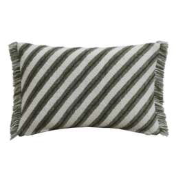 F&F Home Diagonal Chenille & Boucle Rectangle Cushion