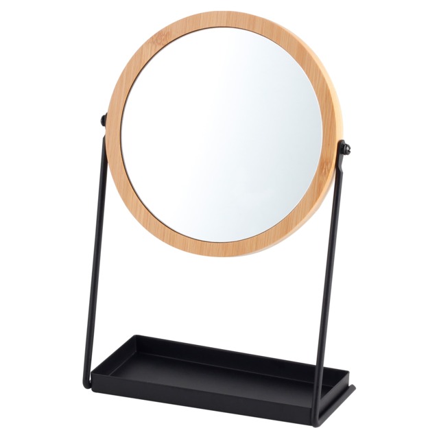 F&F Home Black And Bamboo Mirror
