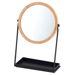 F&F Home Black And Bamboo Mirror