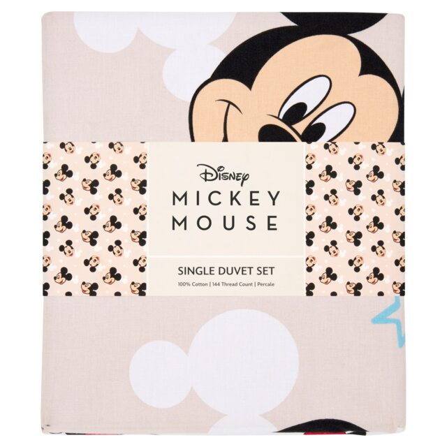 DISNEY Mickey Mouse Duvet Set Single
