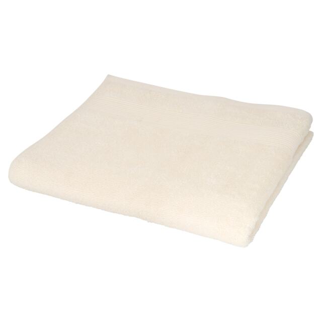 F&F Home Cream Recycled Cotton Low Twist Bath Towel