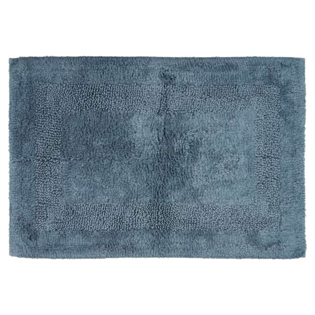 F&F Home Egyptian Cotton Hygro Bath Mat Mid Blue
