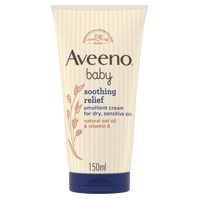 Aveeno Baby Soothing Relief Emollient Cream Baby Lotion Dry Skin 150ml