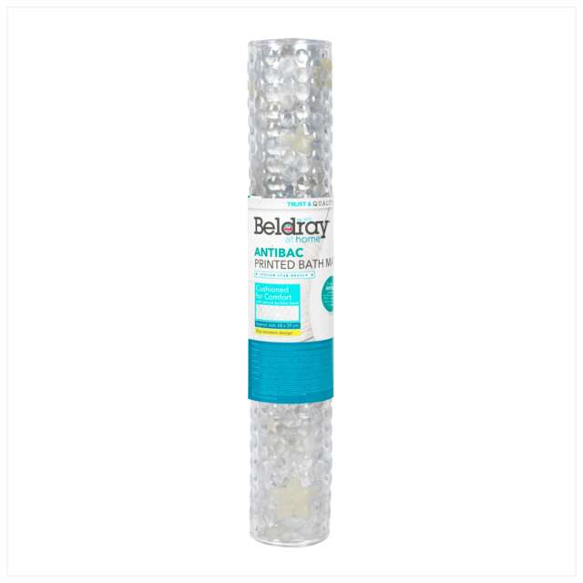 Beldray AntiBac PVC Printed Bath Mat